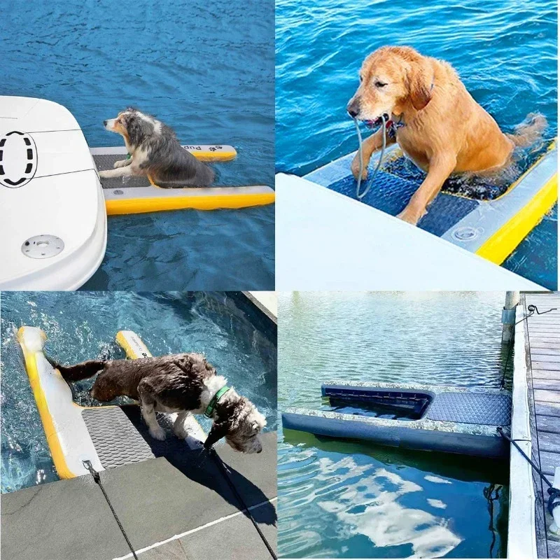 Cheap And Fine Hot Sales Pet Dog Ladder Dog Water Toys Inflatable Floating Platform Eva Dog Ladder