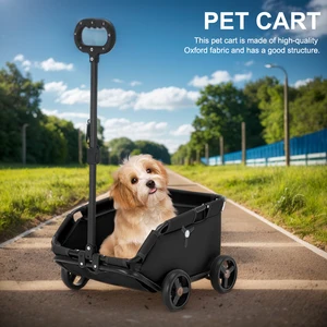 Kleine klappende Haustiere für Hundekatze, Teddy -Babywagen, rollender Katzenträger, Haustierwagen zum Reisen, Gehen einkaufen, 4 Räder 8 Hauptverkaufskatze Carrinho - №6