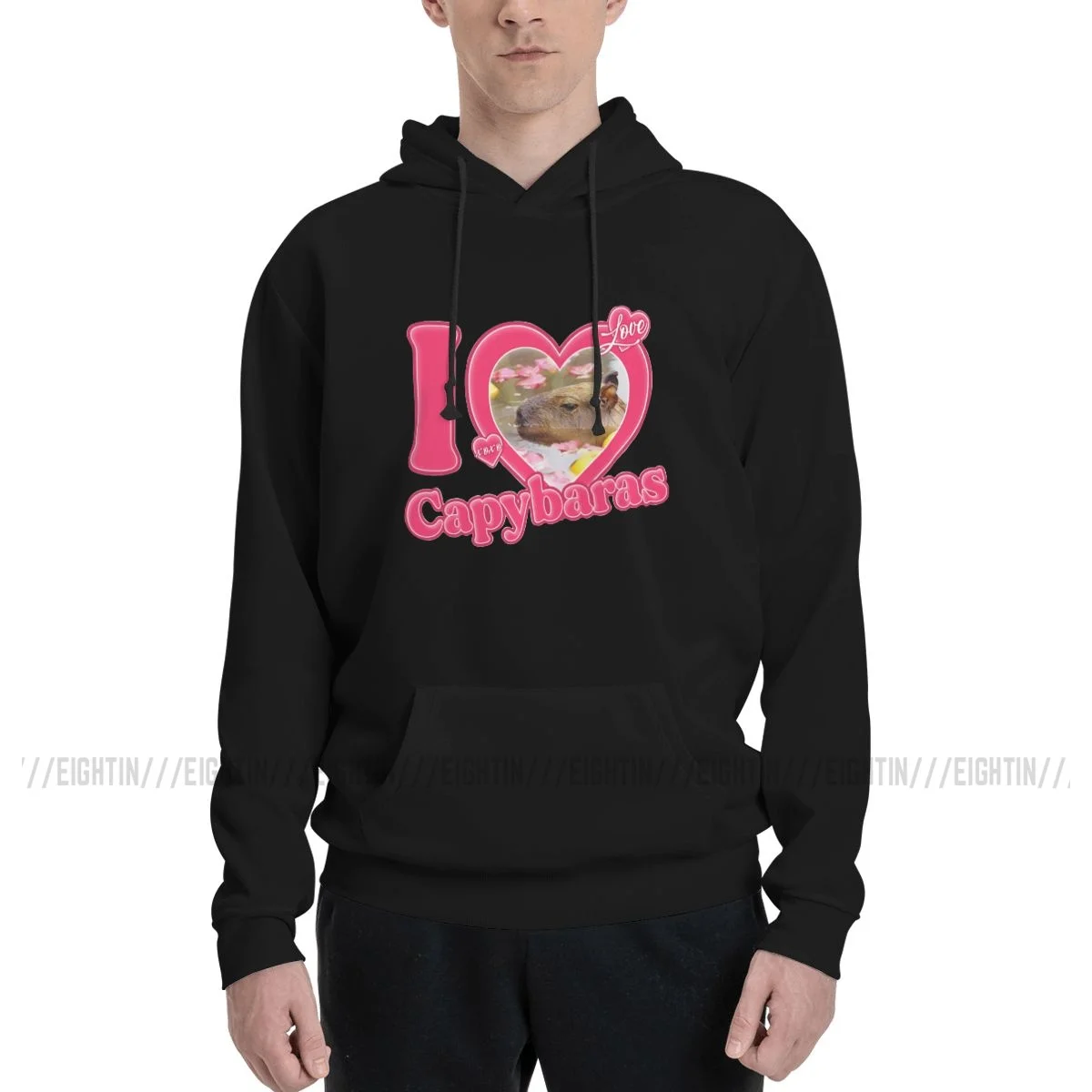 

I Love Capybaras Hoodies Men Women Funny Cute Animal Sweatshirts Autumn Oversized Pullovers