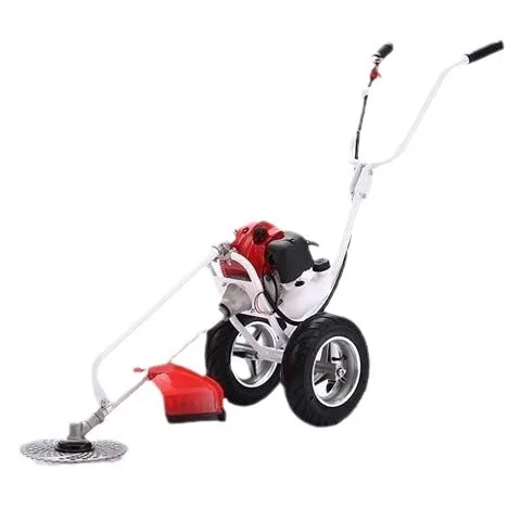 ثنائي الأشواط رباعي الأشواط ميتسوبيشي جزازة العشب اليدوية رف آلة تقطيع الفراشي جزازة العشب بعجلتين