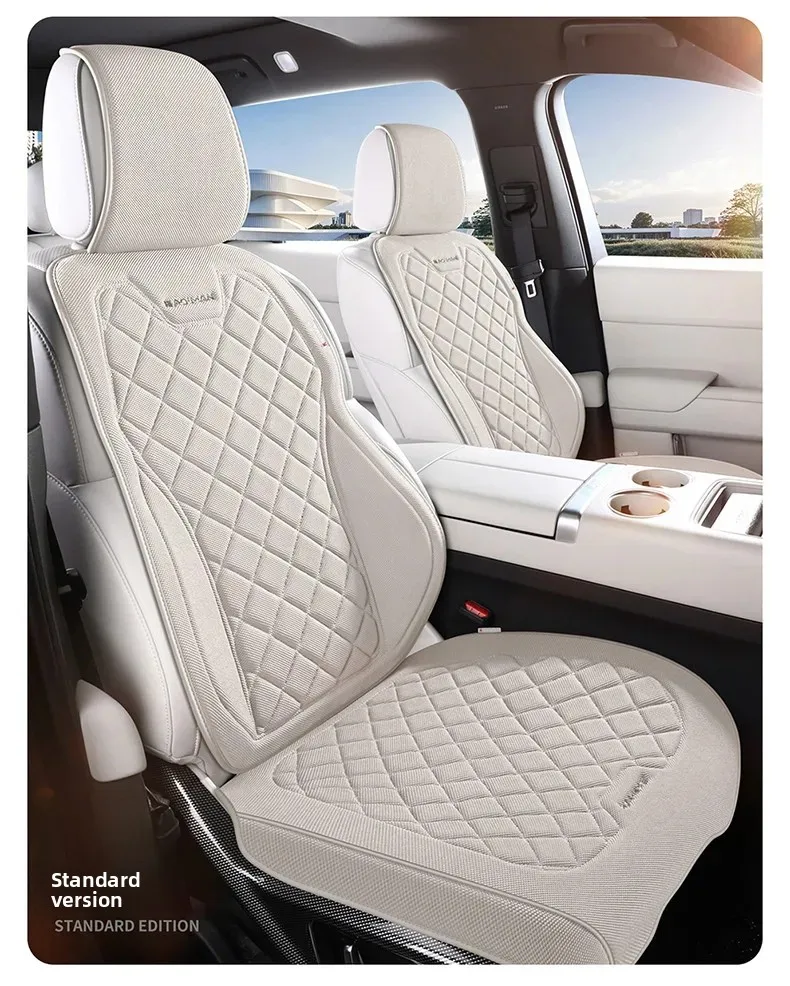Universal High Quality Linen Car Seat Full Cover Breathable Flax Luxury Sedan SUV. Seat Cushion Seats Car Full Cover Protection