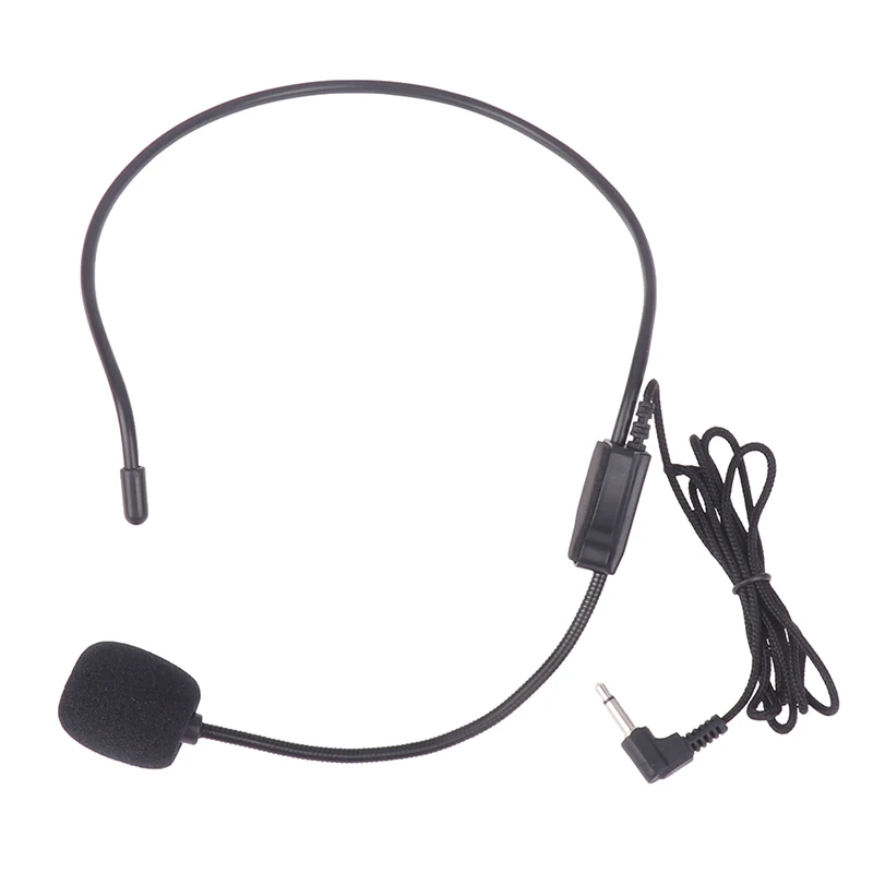 Portable Head-mounted Headset Microphone Wired 3.5mm Plug Lecture Speech Headset Mic For Teaching Meeting Bee Ear Mic