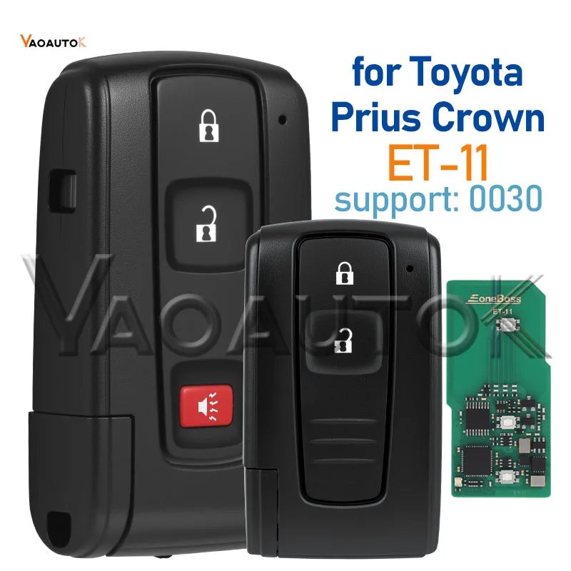 

ET-11 Global Universal Smart Key Fob For Toyota Prius Crown 0030 EoneBoss Remote Keyless Bluetooth Programming Locksmith 4D 8A