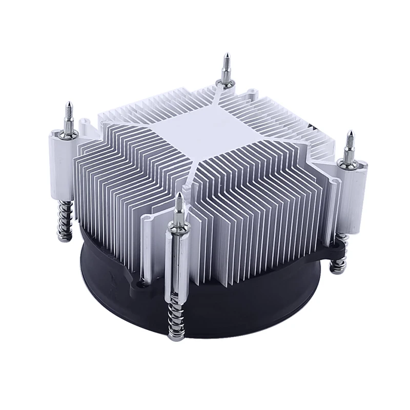 QiuzAim PC Radiator Aluminum Core Cooler Cpu Fan 4Pin/PWM Air-cooling Computer Processo installation LGA1150 1151 1155 1156 1200