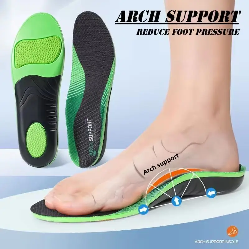 1 زوج الرياضة قوس دعم النعال إيفا امتصاص الصدمات مرونة ارتداء مقاومة العظام النعال المسطحة قدم منصات القدم