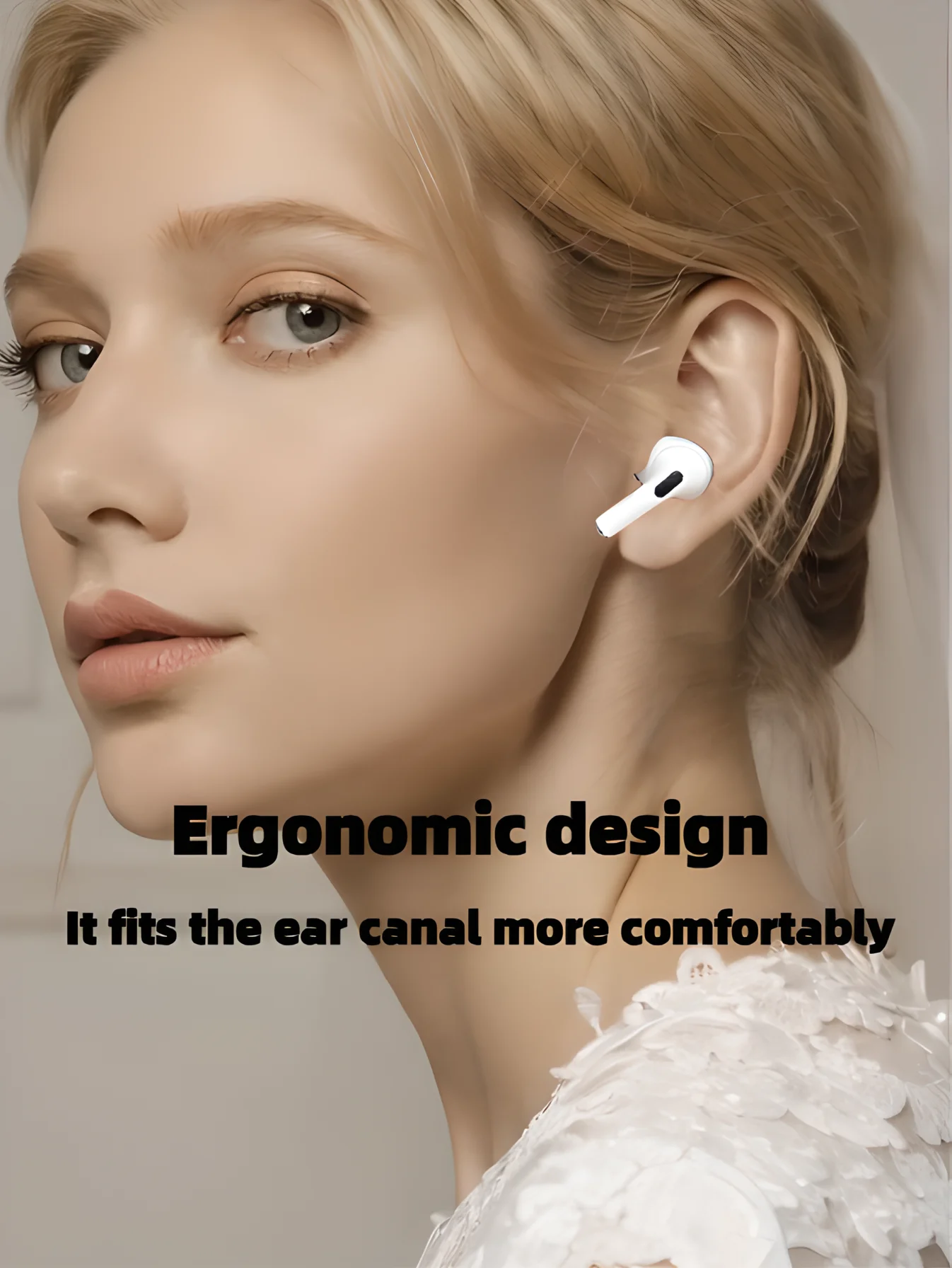 سماعات الرأس اللاسلكية Airs Pro، سماعات بلوتوث، سماعات AirPods المزيفة مع علبة شحن ميكروفون لجميع الهواتف الذكية #6