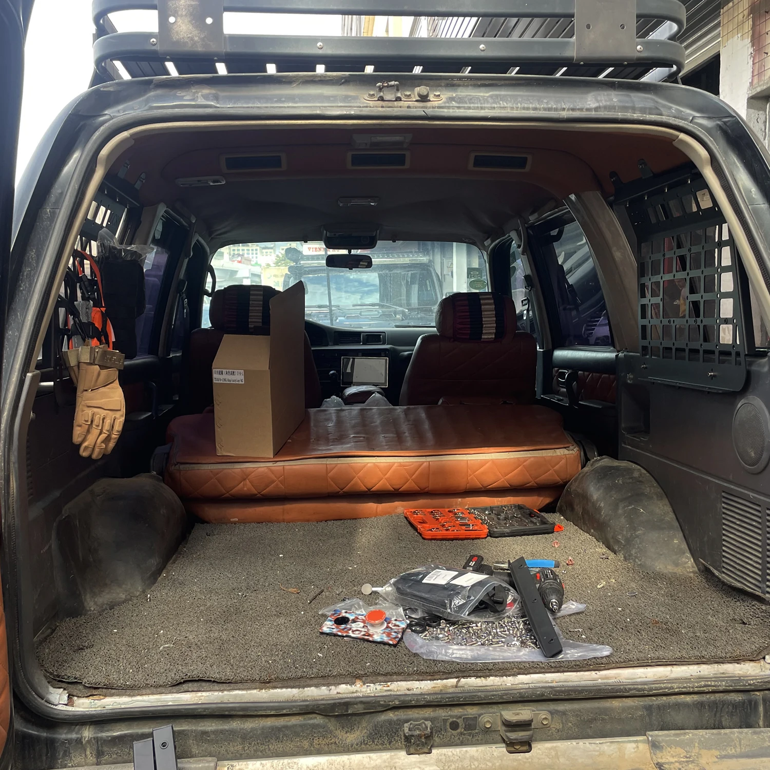Fit for Toyota Land Cruiser 80 Series LC80 1990-1997 Side Window Modular Panel Rear Trunk Cargo Storage Debris Racks