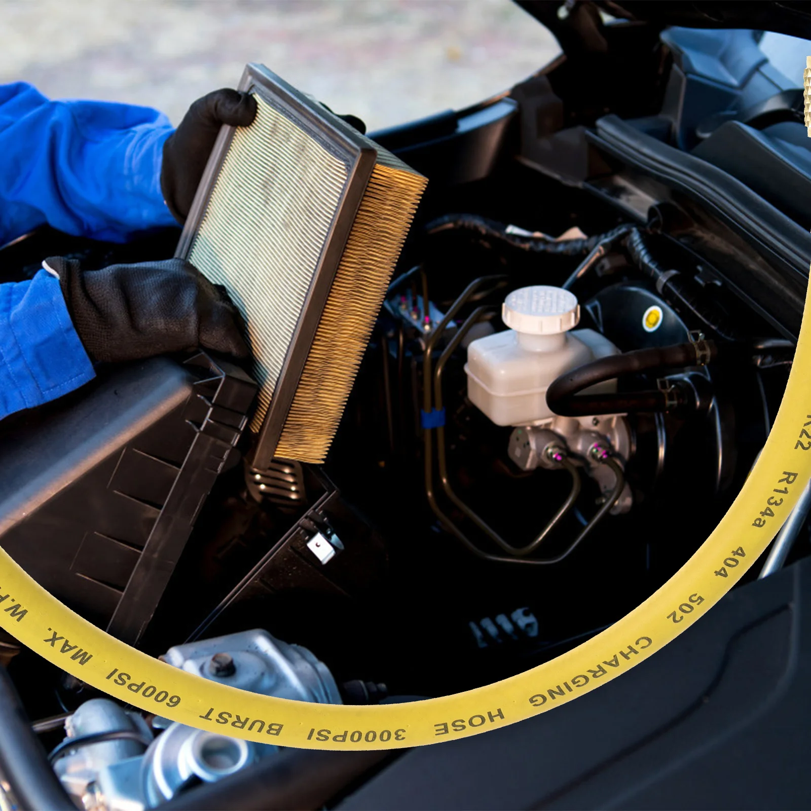 

1Set Refrigerant Charge Hose R134a Durable Air Conditioning Car Refrigerant Charging Hose Auto Accessories