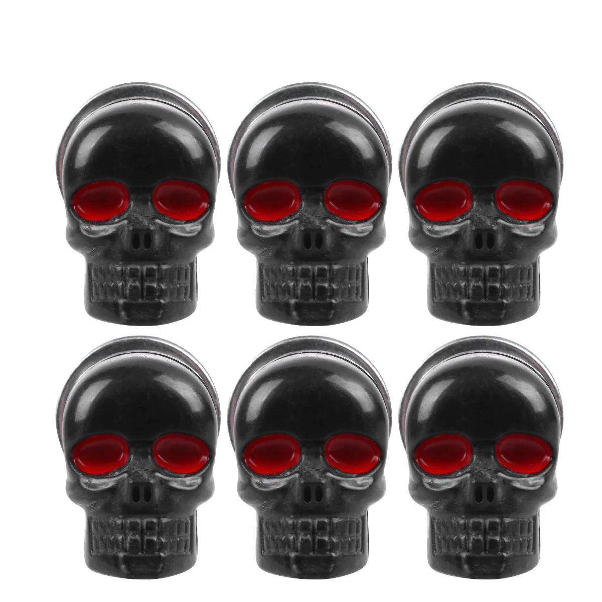 6 PCS Motorbike License Plate Screw Motorcycle Refitting Black