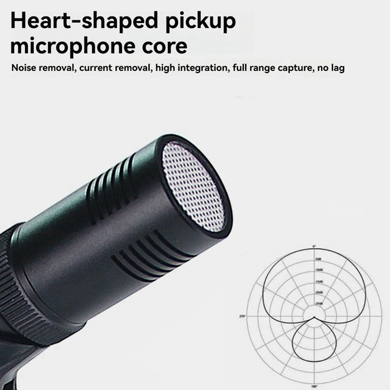 Condenser Microphone Desktop Recording Microphone For PC Laptop Streaming Video Games Podcasts Vocals