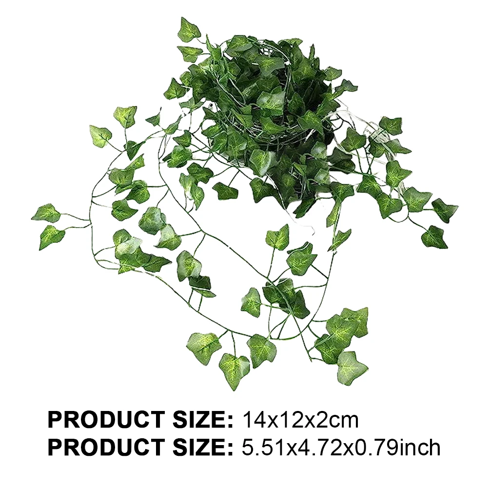 LED Ivy String Light Decor Anto On & Off Vine Fairy Lights Faux Leaves String Light Wedding Wall Decortion