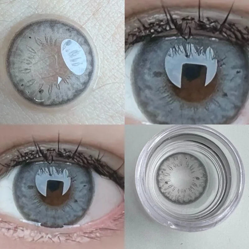 KSSEYE 2PCS Colored Contact Lenses for Eyes Natural Beauty Brown Pupils Circle Lenses Cosmetics Color Lense Yearly Fast Shipping