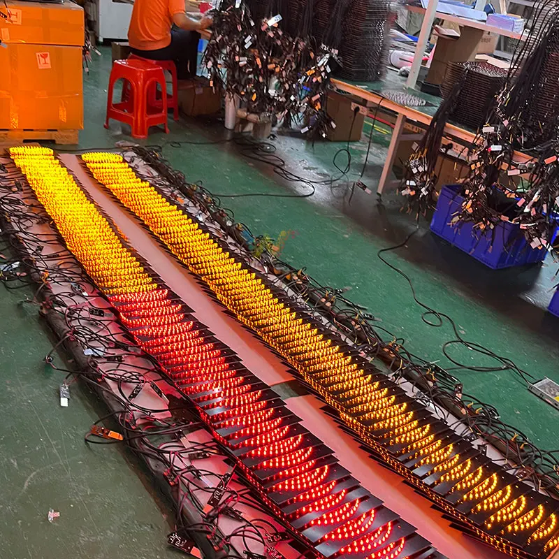 WDM DC12V 300 مم إشارة المرور لوحة دارات مطبوعة 290 * 290 مم ورنيش مطلي بثلاثة عروض #6