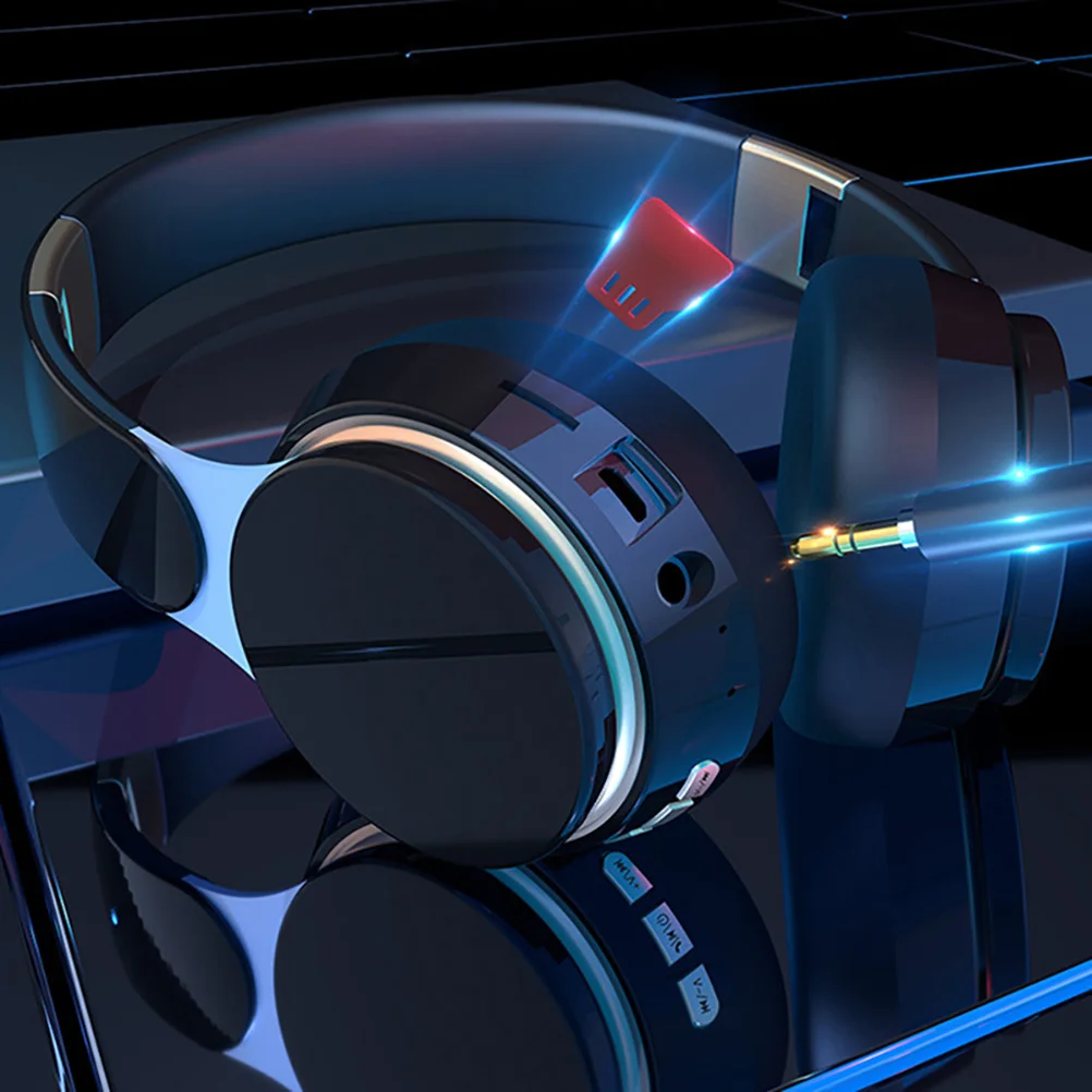 

Headset Wireless Over Ear Foldable Lightweight Comfortable Skin-Friendly Protein Built-in Long Standby