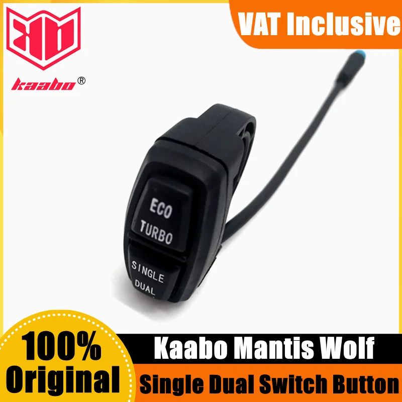 Original ECO TURBO SINGLE DUAL Switch Button For Kaabo Mantis Wolf E-Scooter New Version with Indicator Light Old Version Button