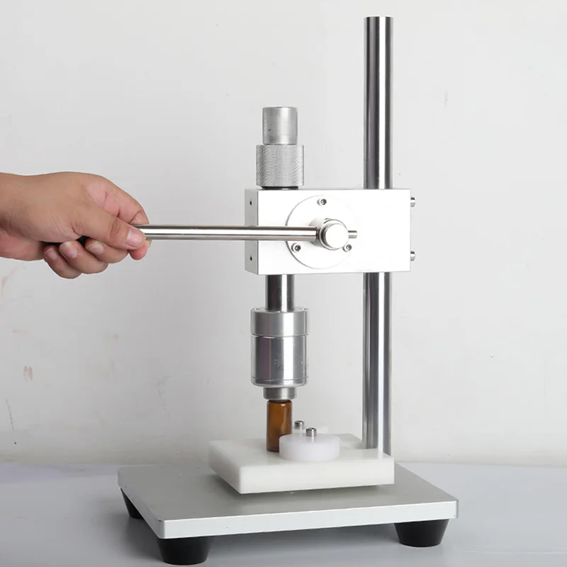 Manual Desktop Vial Sealing & Capping Machine Oral Liquid Locking Essential Oil Bottle Capper for Laboratory And Pharmaceutical
