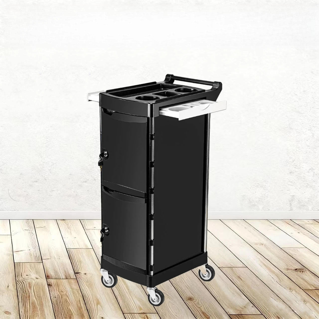 Cross-border Barber Shop, Bar Car, Hair Stylist, Beauty Salon, Hair Salon, Perm And Dyeing Tool Cart With Door Lock, Factory Dir