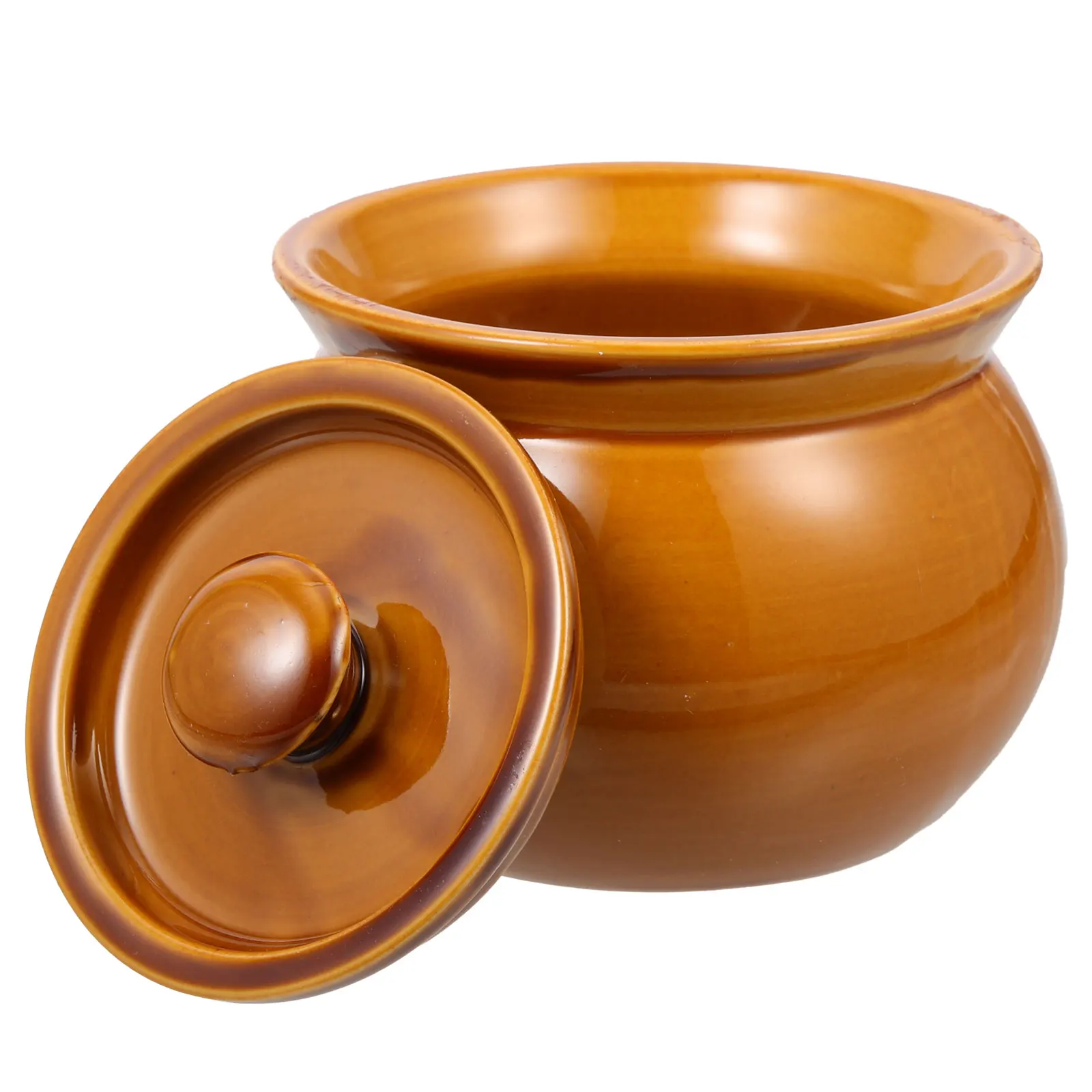 

Ceramic Stew Pot Canteen Supply Casserole Hot Open Fire Chinese Mini Crock for Soup Ceramics Containers Oven Stewing