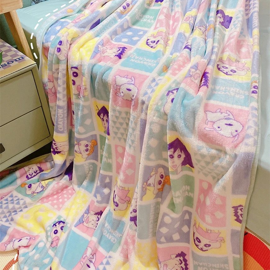 Cute Japanese Style Flannel Blanket Lovely Nap Blanket Comfortable Single Size Warm Blanket Autumn Winter Xmas Gifts Girl Child