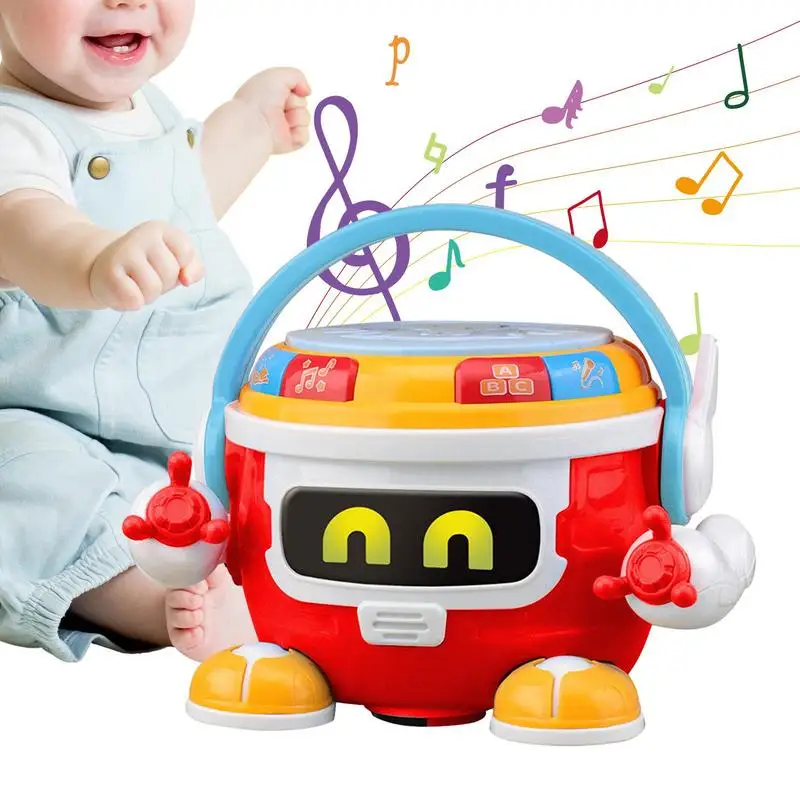

Toddler Electric Drum Music Toy Kids Music Drum Instrument Toy Portable Electric Musical Instruments Toys For Kids Toddler