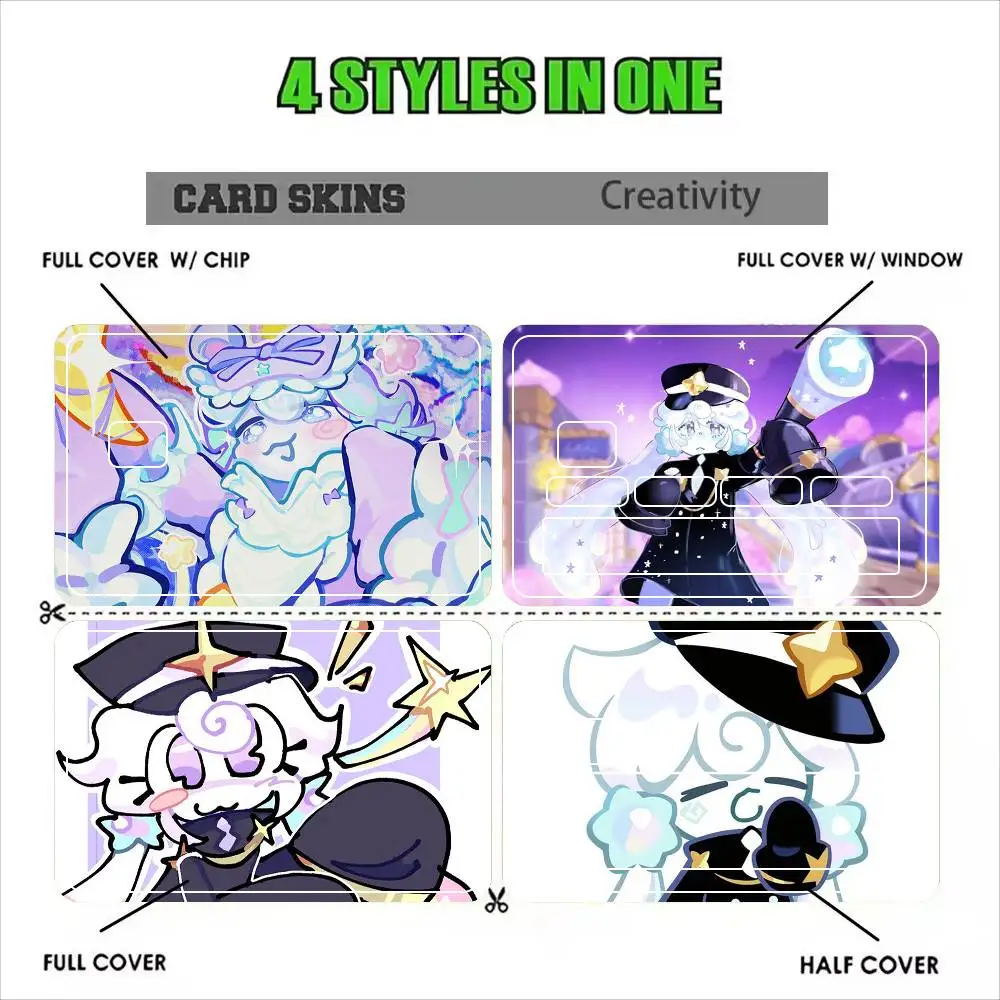 Milky way cookies Cute  Sticker Film Tape Skin for Credit Card Debit Card Waterproof Stickers