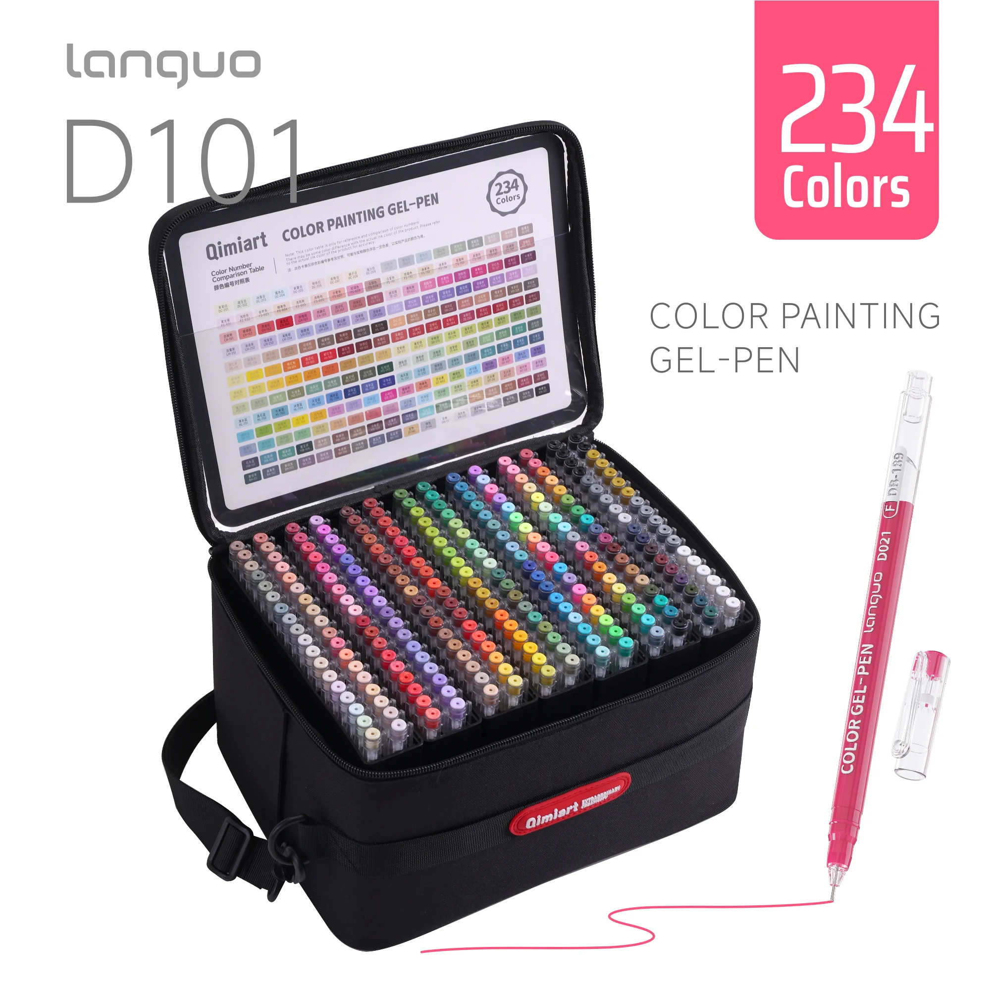 Languo 234colors/252 PCS Multi-Color Handbook Pen 0.6mm Morandi Color Gel Pen Marker Pens Set School Office Supplies Stationery
