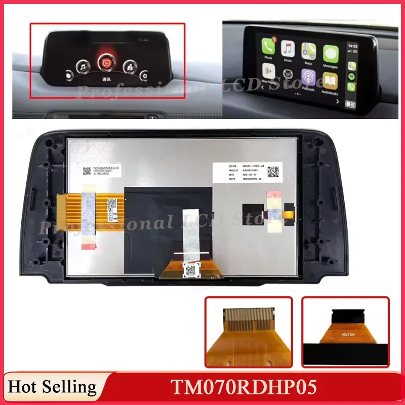TM070RDHP05 Original New OEM 7 Inch LCD Display With Touch Screen For Maz-da CX-5 2017-2021 Radio Navigation TM070RDHP05-00