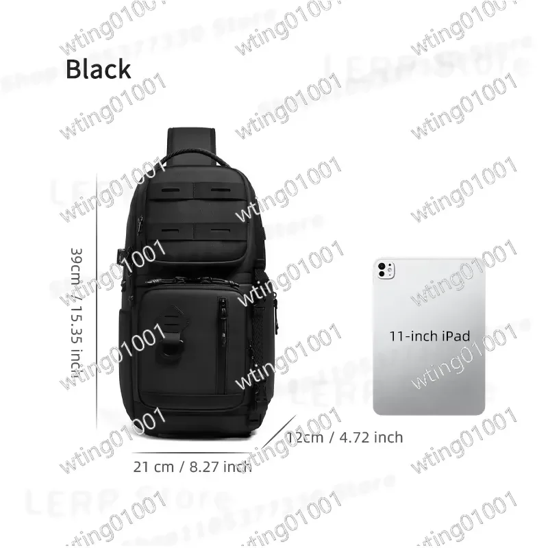 for Men Waterproof Sling Bag Lightweight Crossbody Chest Pack Multifunctional Shoulder Bag for Camera