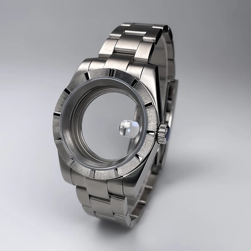 

Корпус часов из нержавеющей стали 39 мм с полосатым безелем и сапфировым стеклом для модификации SK, подходит для механизма NH35/NH36