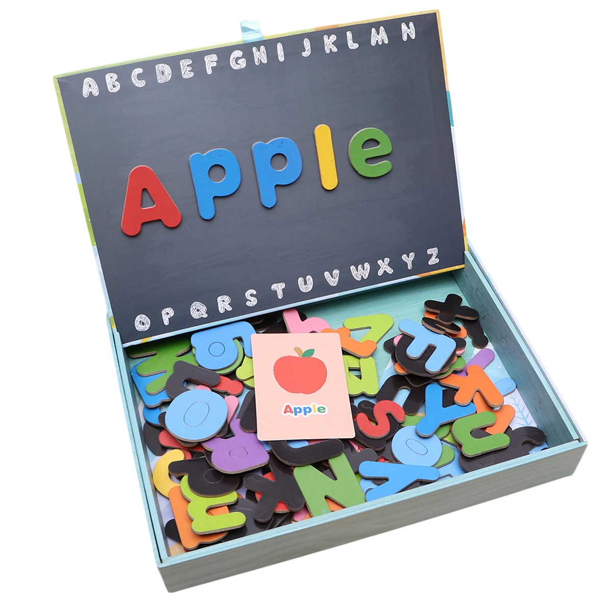 

Letter Refrigerator Magnets Whiteboard Sticker Decals Toys Puzzle Educational Toy Safe Wood Material Hand Eye