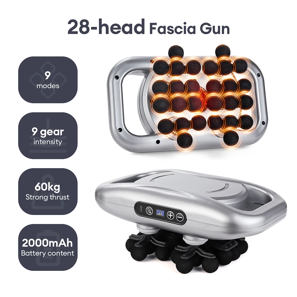 foreverlily 48-köpfe Körper Massage Pistole Hochfrequenz Vibration Faszien Pistole Zurück Taille Oberschenkel Massager Hals Schulter Massager Muskel masajeador 8