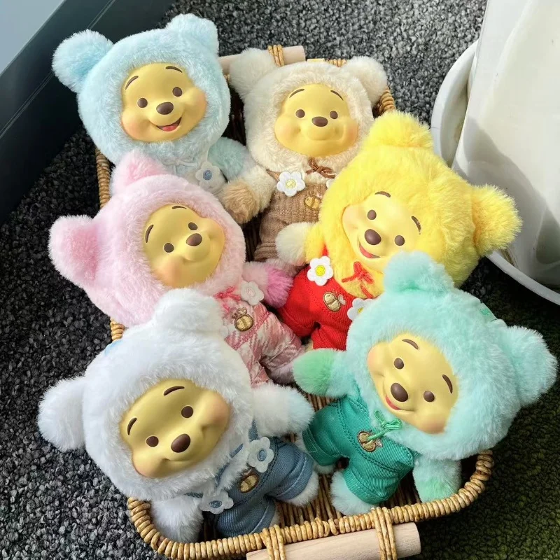 

In stock New Disney Winnie The Pooh Candy Series Blind Box Cute Vinyl Face Pendant Pupu Bear Doll Fashion Trend Toy Kids Gifts