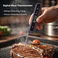 Jimihome Digital Meat Thermometer Instant Read LCD Display Temperature Probe for Cooking Grilling BBQ Food Candy Milk Oil Water