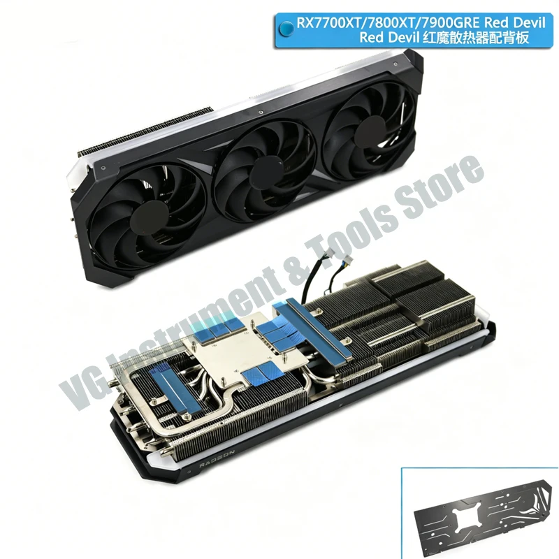 Neuer Ersatz-Kühlkörper für Powercolor RX 7700XT 7800XT 7900GRE 7900XT 7900XTX Red Devil Grafikkarten – Detail 2