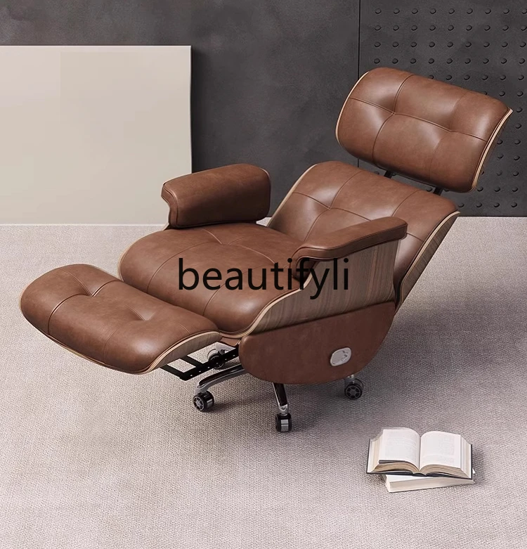 

Light luxury president chair study office chair lunch break computer reclining chair