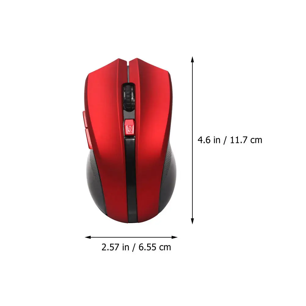 1Set Wireless Mouse 2.4ghz Low Latency Skin-Friendly Ergonomic Shape for Laptop Desktop Work Gaming Reliable Long Battery Life