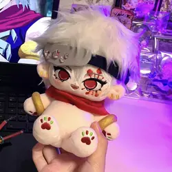 Uzui Tengen 20cm elbise-up Anime oyunu sevimli peluş Cosplay pamuk dolması bebek vücut giyinmek Plushie oyuncaklar yastık maskot Xmas hediyeler