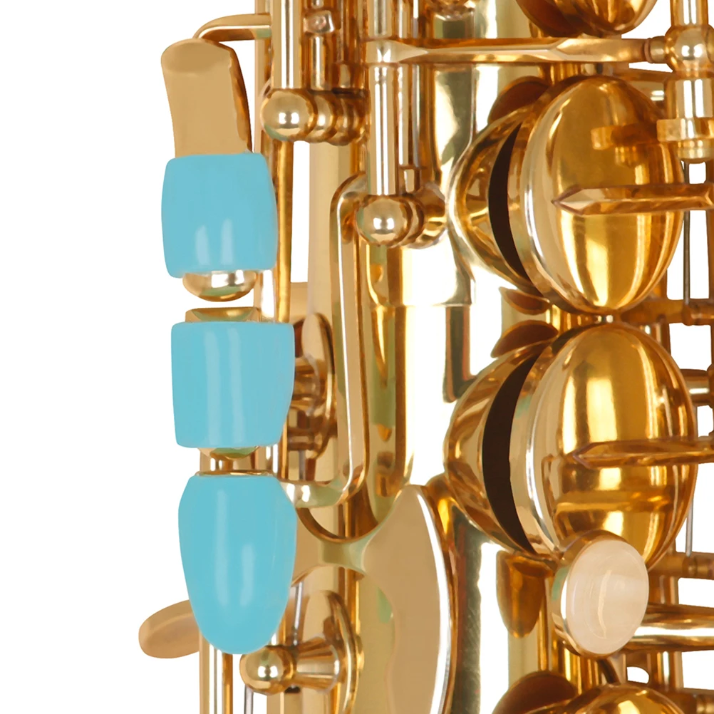 

6 Pcs Riser Sax Side Key Pad Music Keypad Mat Instruments Risers Blue Pp Saxophone Keys