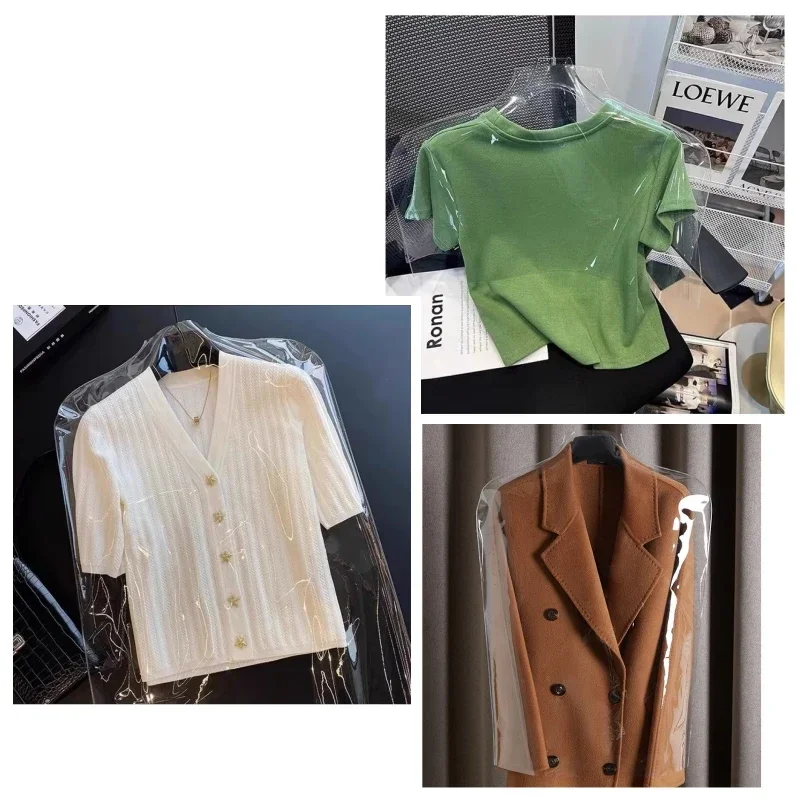 

5/10pcs DustProof Covers for Clothes Transparent Garment Bag Luggage Protective Cover MoistureProof Wardrobes Clothes Organizer