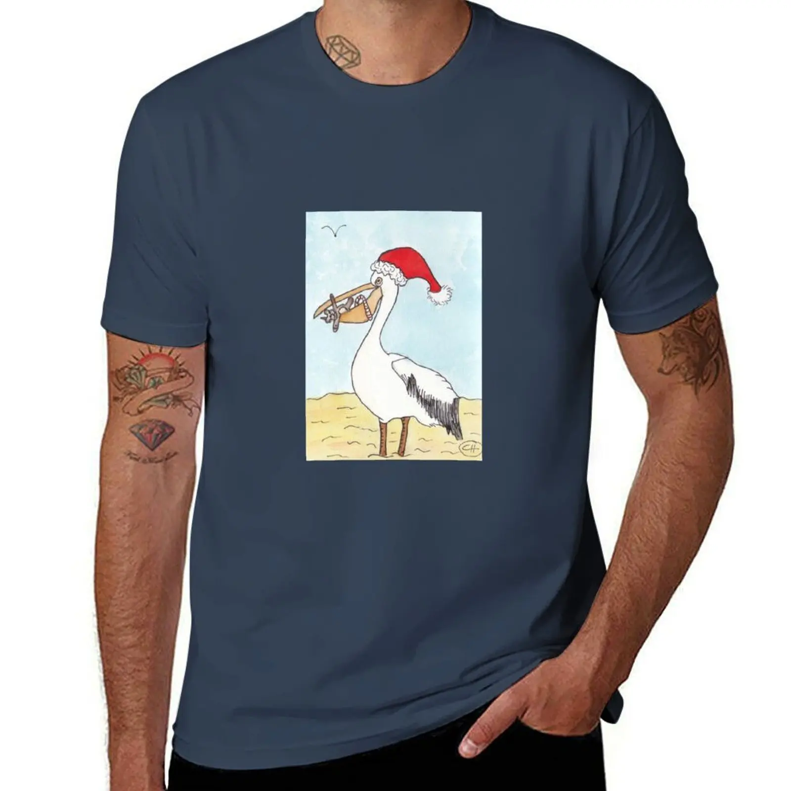 

Carol Hazel Pelican Christmas T-Shirt t shirts for man graphic tees t shirt man luxury t shirts for man cotton funny T-Shirt