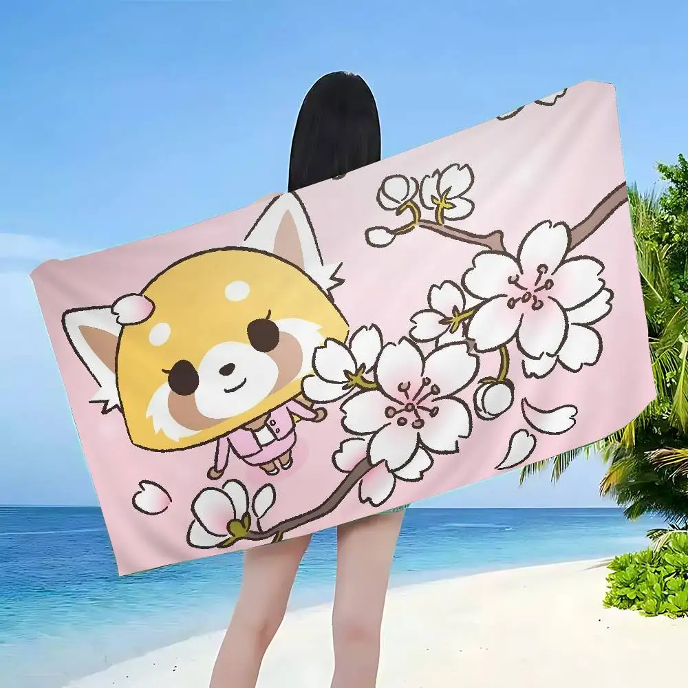 AggretsukoS Microfiber Blanket Quick Drying Beach Towels Oversized Printing Super Absorbent Pool Towel Blanket