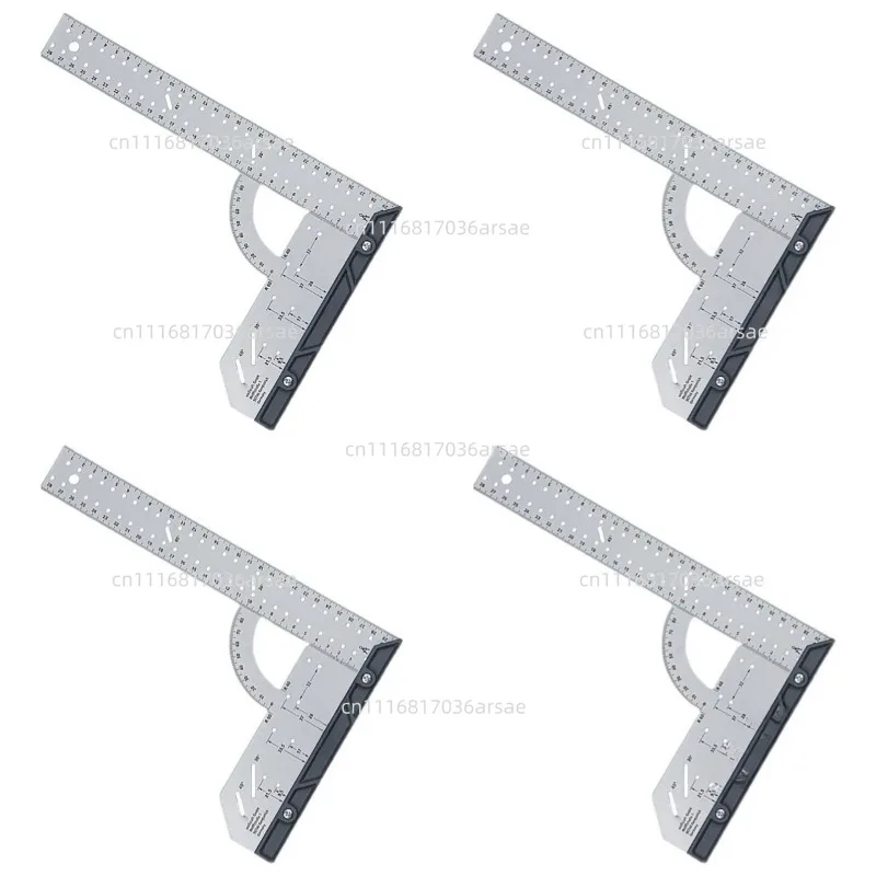 Square Ruler 90 Degree Multi-functional Woodworking  High Precision Universal Hole Ruler