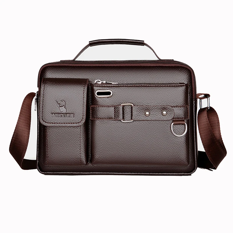 Men Cross body One Shoulder Bag Business Briefcases Casual Laptop Retro Office Male Messenger Top Handle Bag Handbag