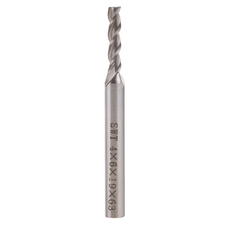 for Extra Long 4mm 3 Flute HSS & Aluminium End Mill Cutter Bit Extended