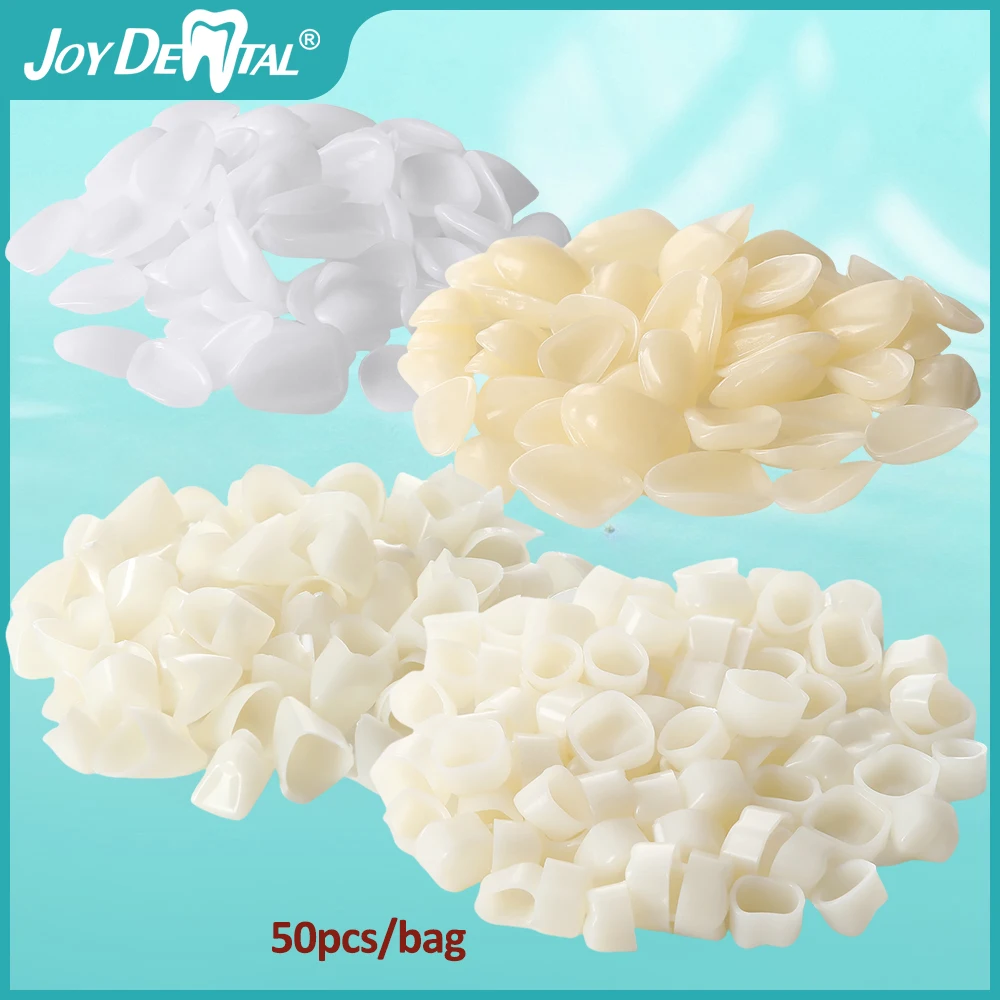 

50pcs Resin Dental Provisional Veneers A1/A2 Shade Ultra-Thin Temporary Crowns for Upper Anterior &Anterior &Molar Teeth AZDENT