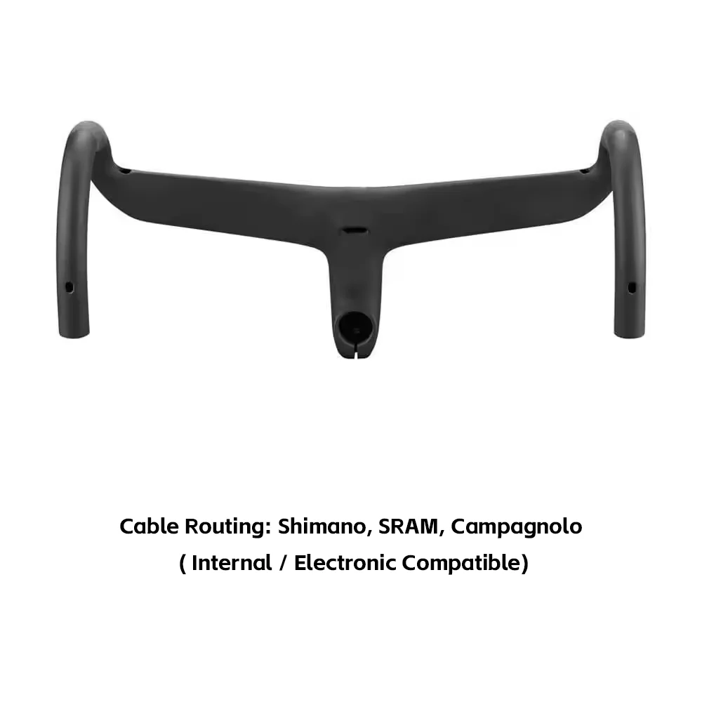 Elitaone sl8 estrada guiador de carbono barra dobrada 127mm gota 75mm roteamento cabo interno diâmetro do guiador da bicicleta com espaçador