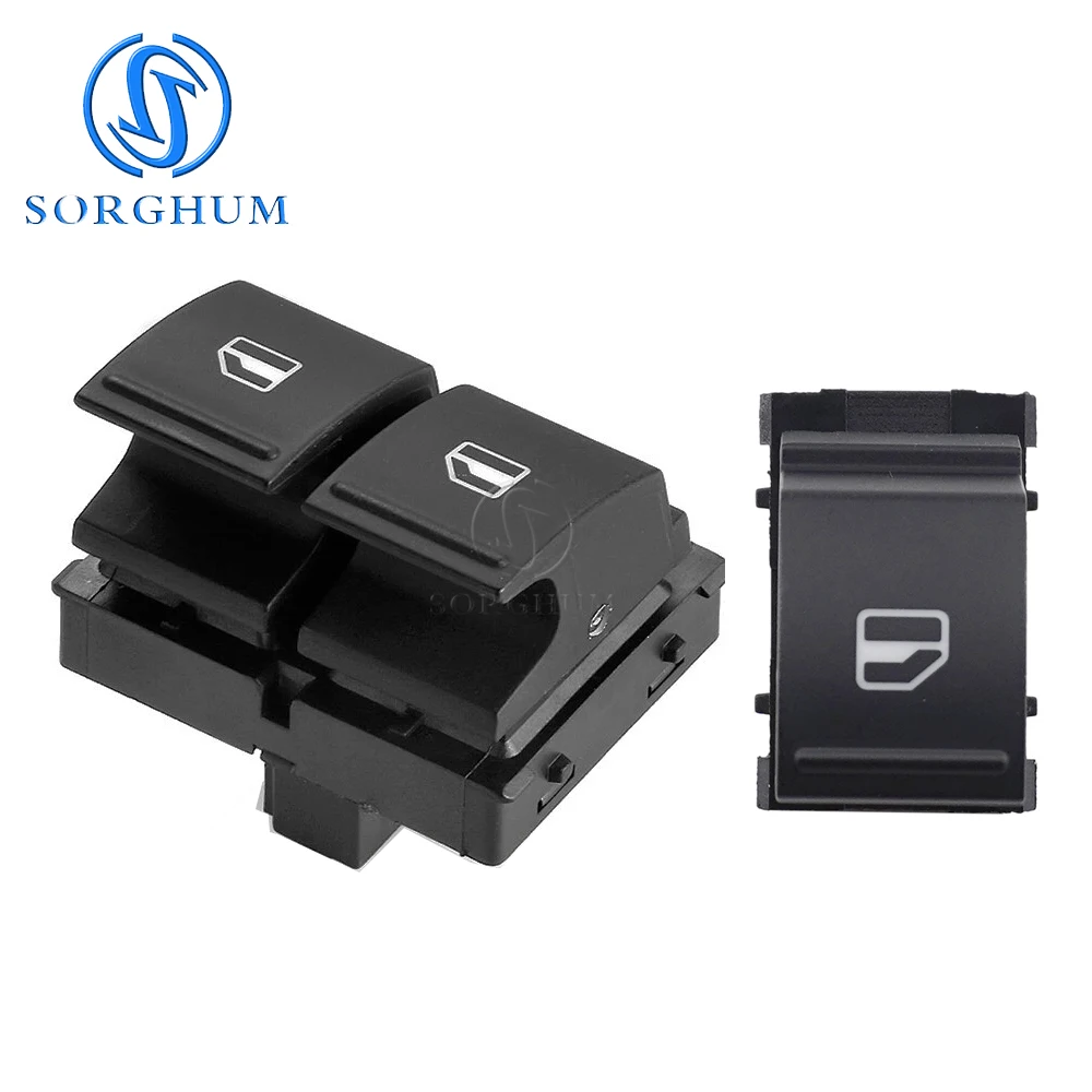 SORGHUM Electric Window Switch 1K3 959 857A for Volkswagen Caddy 2K Golf 5 6 GTI Passat B6 CC Tiguan Seat Ibiza LEON ALTEA TOLED