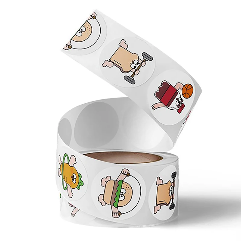 Kids' Motivational Stickers Cute Animal Reward Sticker Friendly Campus Office Classification Self-adhesive Label