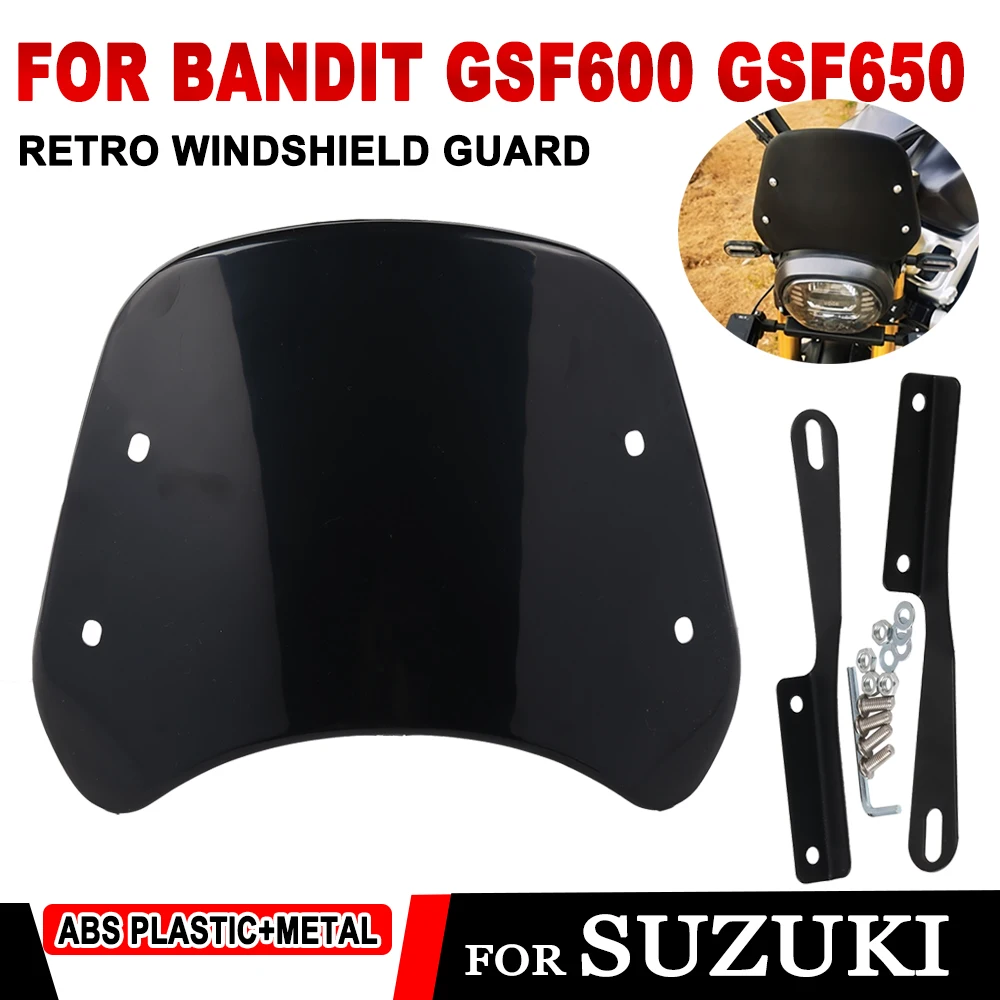 Retro Windshield Wind Deflector Windscreen Fairing Guard For Suzuki Bandit GSF 600 650 N 1250 GSF600 GSF650 GSF1200 Accessories