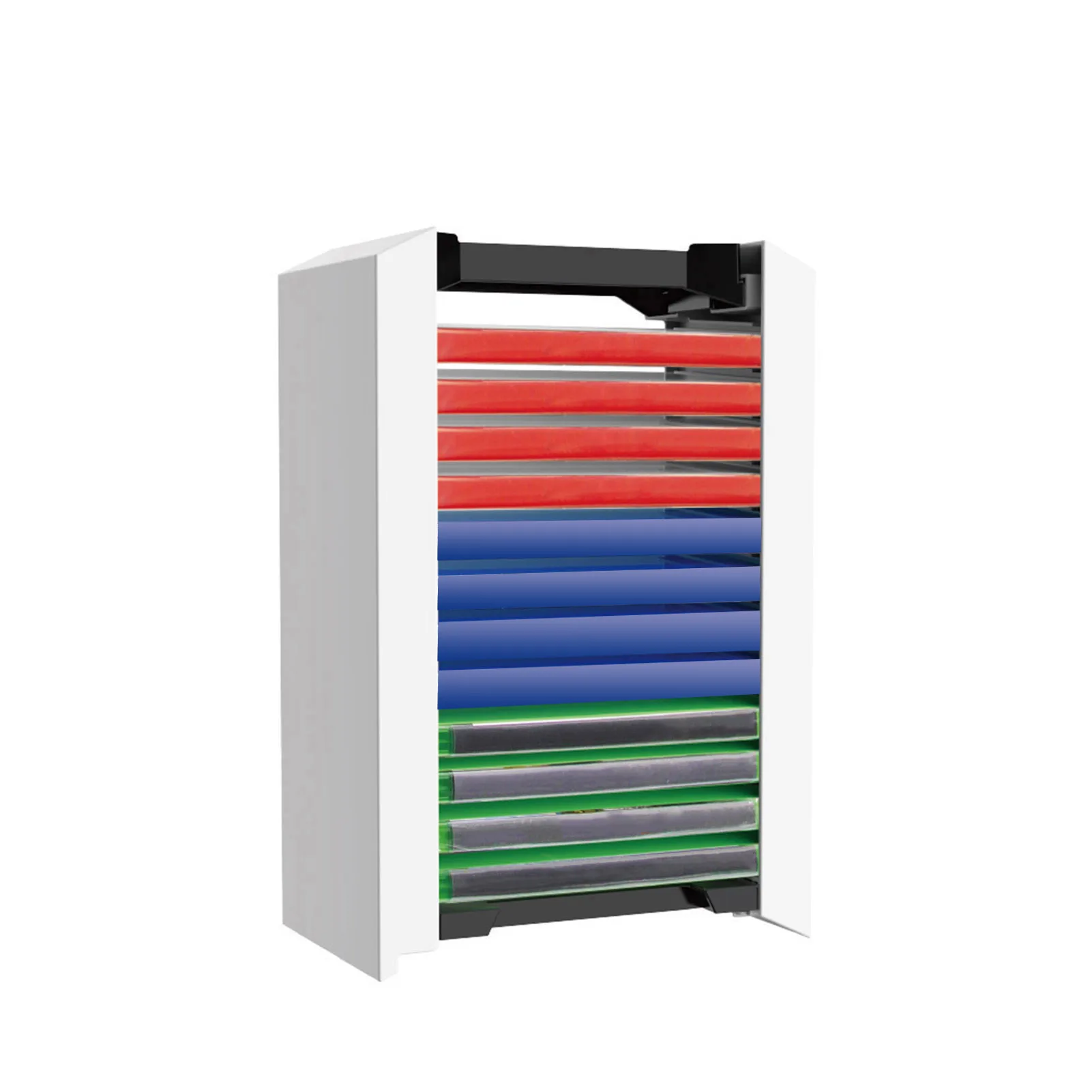 Host Disk Tower For PS 5 Host Game Disk Tower Storage Rack 12 Game Discs For PS4 Switch One Bracket Storage Tower Shelf Rack